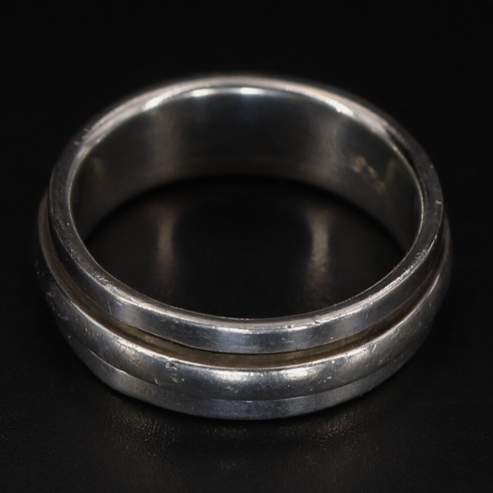 Sterling Silver 6mm Spinner Band Ring Size 7.5 Vintage